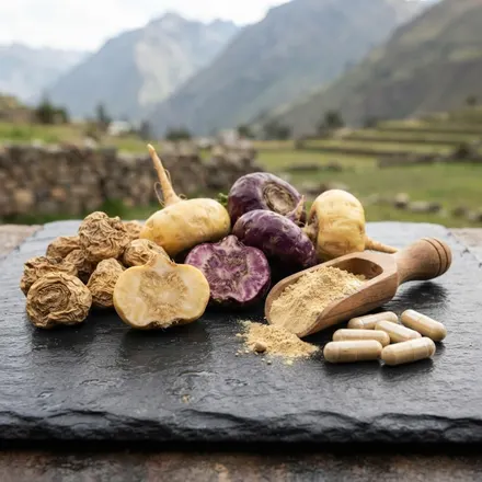 Maca peruana, componente que puede formar parte de la fórmula de Bururan